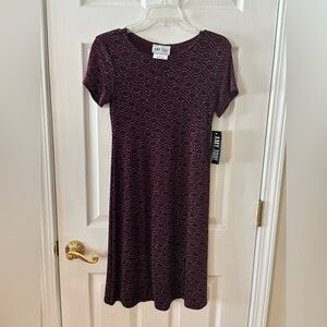 Amy Too! Purple Sparkly Me Slinky Girls Dress